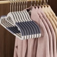 thumbnail image 3 of 10-Pack Non-Slip 360° Swivel Clothes Hangers - Space-Saving Plastic Drying Racks for Wardrobe/Laundry Room, 3 of 9