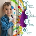 thumbnail image 3 of Blackout Kids Curtains,Colorful Paint Splash Burst Childrens Insulated Curtains Set Of 2,Bedroom Essentials,Toddler Room Decor 52"x63", 3 of 5