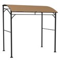thumbnail image 1 of Outsunny 7' x 5' BBQ Grill Gazebo Tent with Steel Frame Hooks Dark Brown, 1 of 10