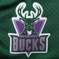 thumbnail image 2 of Men's Mitchell & Ness Purple Milwaukee Bucks Big & Tall Hardwood Classics Team Swingman Shorts, 2 of 2