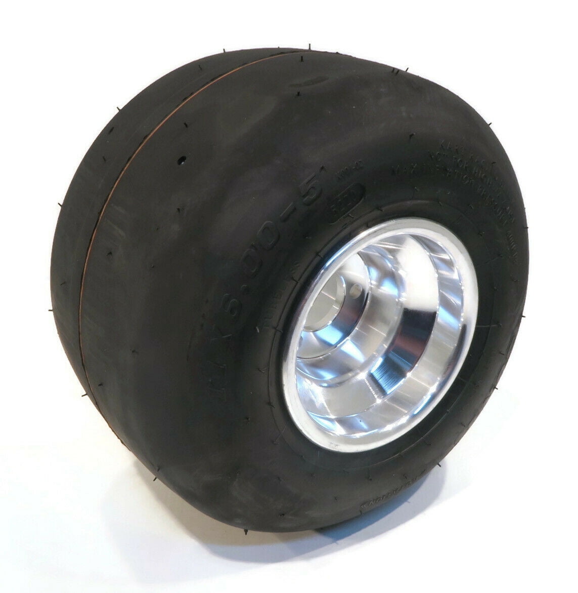 Tubeless Racing Slick Tire 11x6.00-5 with Aluminum Wheel/Rim for Race Go Kart The ROP Shop 