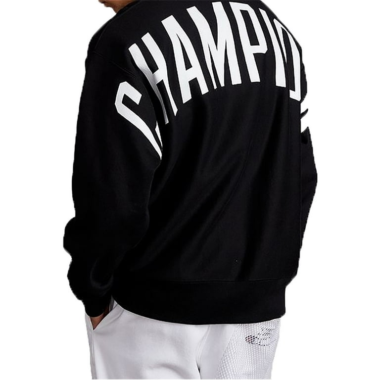 Champion LIFE Men's Reverse Weave Sweatshirt, Oxford Gray/CHAINSTITCH  Script, XX-Large