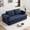 Blue, variant on 78" Convertible Sofa Bed, Folding Sleeper Sofa Couch Bed with Fixed-Shape Frame, Fold Out Sleeper Loveseat, Corduroy Boneless Futon Bed, No Assembly Required for Living Room & Bedroom, Green