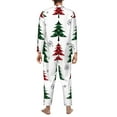 thumbnail image 5 of Kll Buffalo Plaid Christmas Trees Sleepwear Mens Flannel Pajamas,Long Cotton Pj Set, 5 of 9