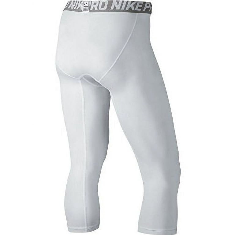 Nike Men's Pro Therma Training Tights White/Black, L