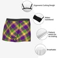 thumbnail image 6 of Disketp Mardi Gras Plaid Men'S Boxer Briefs,Soft And Breathable Cotton Underwear With Comfortflex Waistband, 6 of 8
