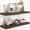 Rustic Brown, variant on 16 Inch Long Floating Shelves in Black, 9.3 Inch Deep Floating Shelf for Wall, Living Room, Kitchen, Rustic Deep Wood Shelves for Bathroom, 2 Pack Storage Display Shelf for Books, Decor