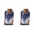 thumbnail image 2 of Qarigey Tops de manga 3/4 Camiseta oscilante Túnica de verano Transpirable Larga duración Señoras Type27 NO27, 2 of 6