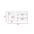 thumbnail image 2 of Depot E-Shop Paris 6 Drawer Double Dresser - Black, 2 of 9