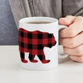 thumbnail image 6 of CafePress - Buffalo Plaid Bear - 11 oz Ceramic Mug - Novelty Coffee Tea Cup, 6 of 6