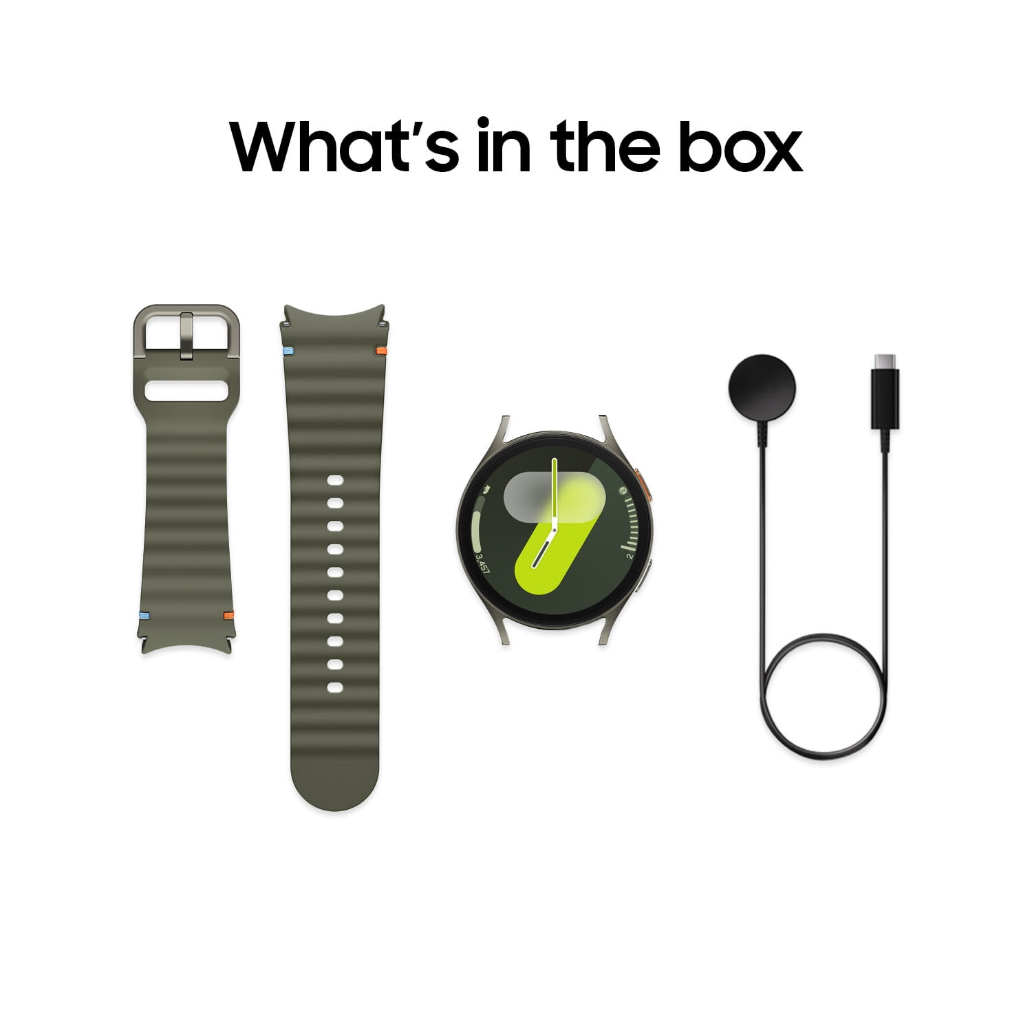 SAMSUNG - 【美品】SAMSUNG GALAXY WATCH7 44MM GREEN Samsung Galaxy Watch 7 44mm Green Sport band + Warranty WiFi