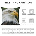 thumbnail image 5 of Orinice Bald Eagle Graphic Decorative Cushion Throw Pillow Cover Short Plush Soft and Durable 1PC 20x20in, 5 of 5