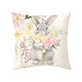 thumbnail image 2 of Euaioeiu Easter Bunny Egg Print Pillow Cover Spring Home Decor Cushion Case Farmhouse Rustic Decorations for Sofa Bed Living Room Bedroom Seasonal Holiday Decoration, 2 of 6