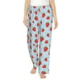 thumbnail image 2 of Goofa Strawberry Printed Soft Pajama Pants for Women, Wide Leg Comfy Casual Lounge Yoga Pants-XX-Large, 2 of 9