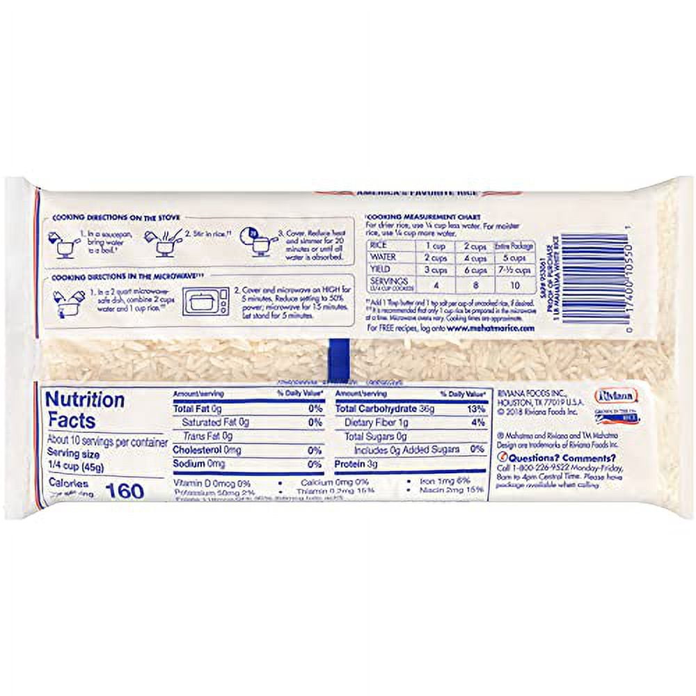 Mahatma Enriched Exrta Long Grain White Rice 1 Lb Bag (Pack of 3)