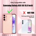 thumbnail image 2 of Compatible with Samsung Galaxy A55 5G Case Cute Luxury Plating Design for Women Girly, Soft TPU Shockproof Reinforced Corners Protective Phone Case for Galaxy A55 5G 6.6", Pink, 2 of 12