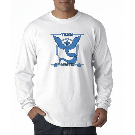 1073 - Unisex Long-Sleeve T-Shirt Team Mystic Pokemon GO Articuno XL (Best Team In Pokemon White 2)