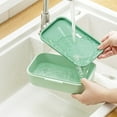 thumbnail image 6 of CSCHome Adult Bento Box Leakproof Bento Box Adult Lunch Box Bpa Free Green Bento Box Microwave, Dishwasher and Freezer Safe, 6 of 10