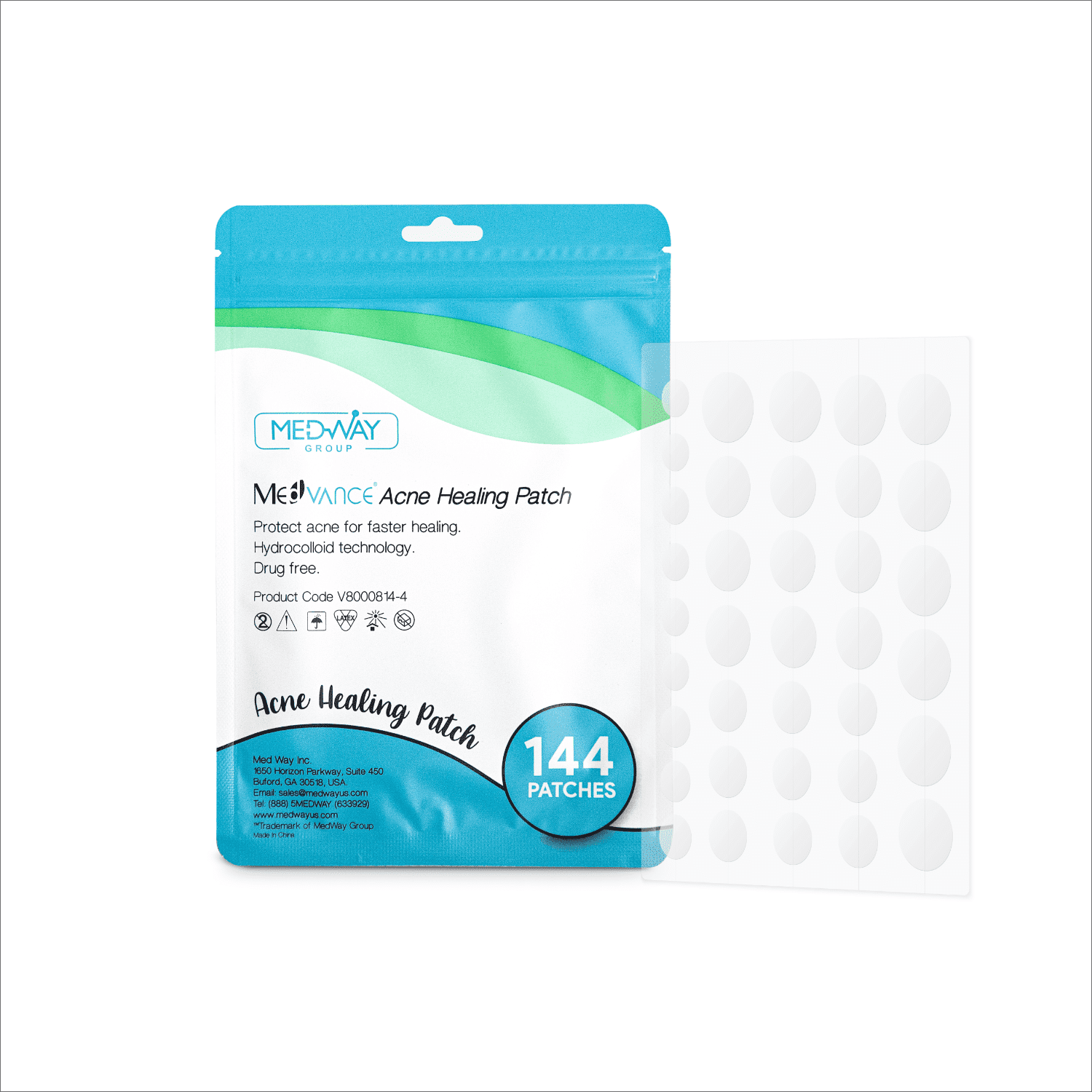 MedVance Advanced Hydrocolloid Acne Patches, Perfect for Pimples and