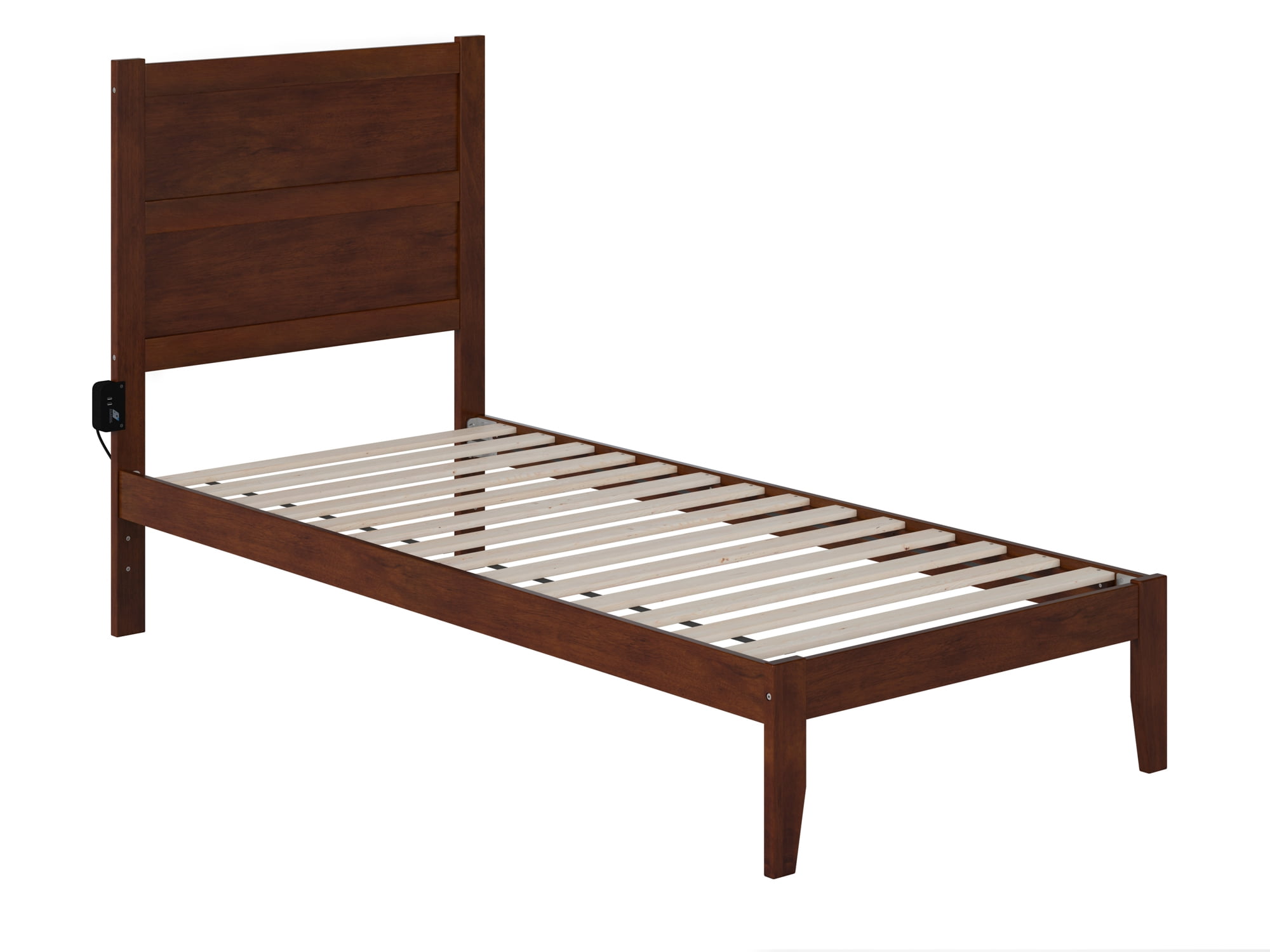 AFI NoHo 14" Twin XL Wood Platform Bed Frame with Modern Panel
