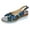 Blue, variant on Women's Platform Wedge Sandals Open Toe Buckle Slingback Espadrilles Cross Band Slip-on Heels