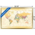 thumbnail image 3 of Map - Pastels Wall Poster, 22.375" x 34", Framed, 3 of 3