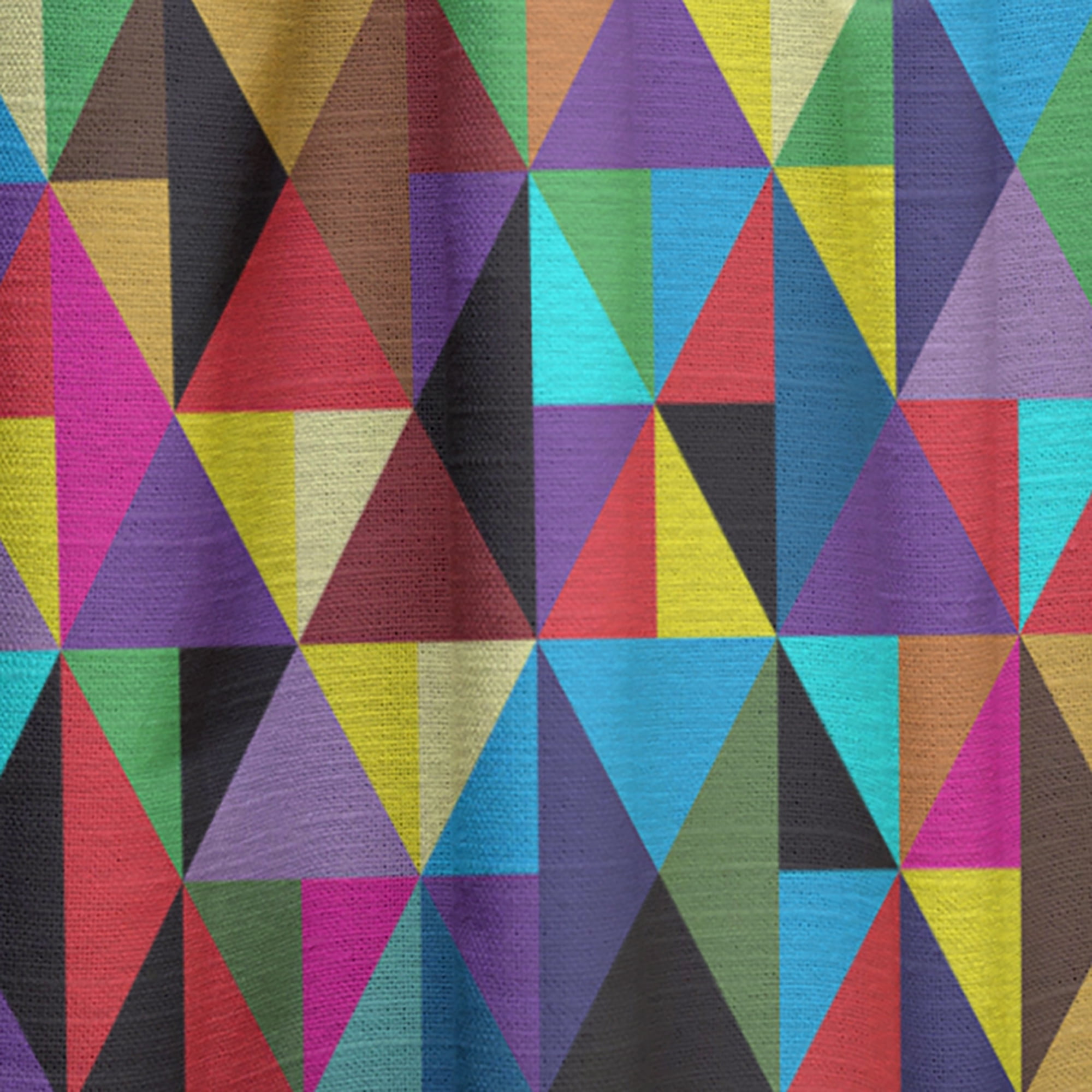 Designart 'Triangular Shapes Colourfields I' Contemporary Curtain Panel