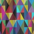 thumbnail image 4 of Designart 'Triangular Shapes Colourfields I' Contemporary Curtain Panel, 4 of 5