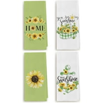 Sunflower Kitchen Towels, Dish Towels Decor 18×26 Inches, You are My Sunshine,Towels Hand Drying Tea Towel for Holiday Cooking Baking Cleaning, Gifts for Women Girls, Set of 4