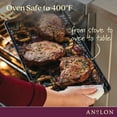 thumbnail image 2 of Anolon Advanced Home Hard Anodized Nonstick Double Burner Griddle with Roasting Rack, 2-Piece, Moonstone, 2 of 10