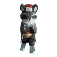 thumbnail image 4 of Figura de animal tallada a mano, pequeña decoración de mesa, artesanía, adorno de escritorio en miniatura, pequeña escultura de esquí para oficina y Mapache, 4 of 8
