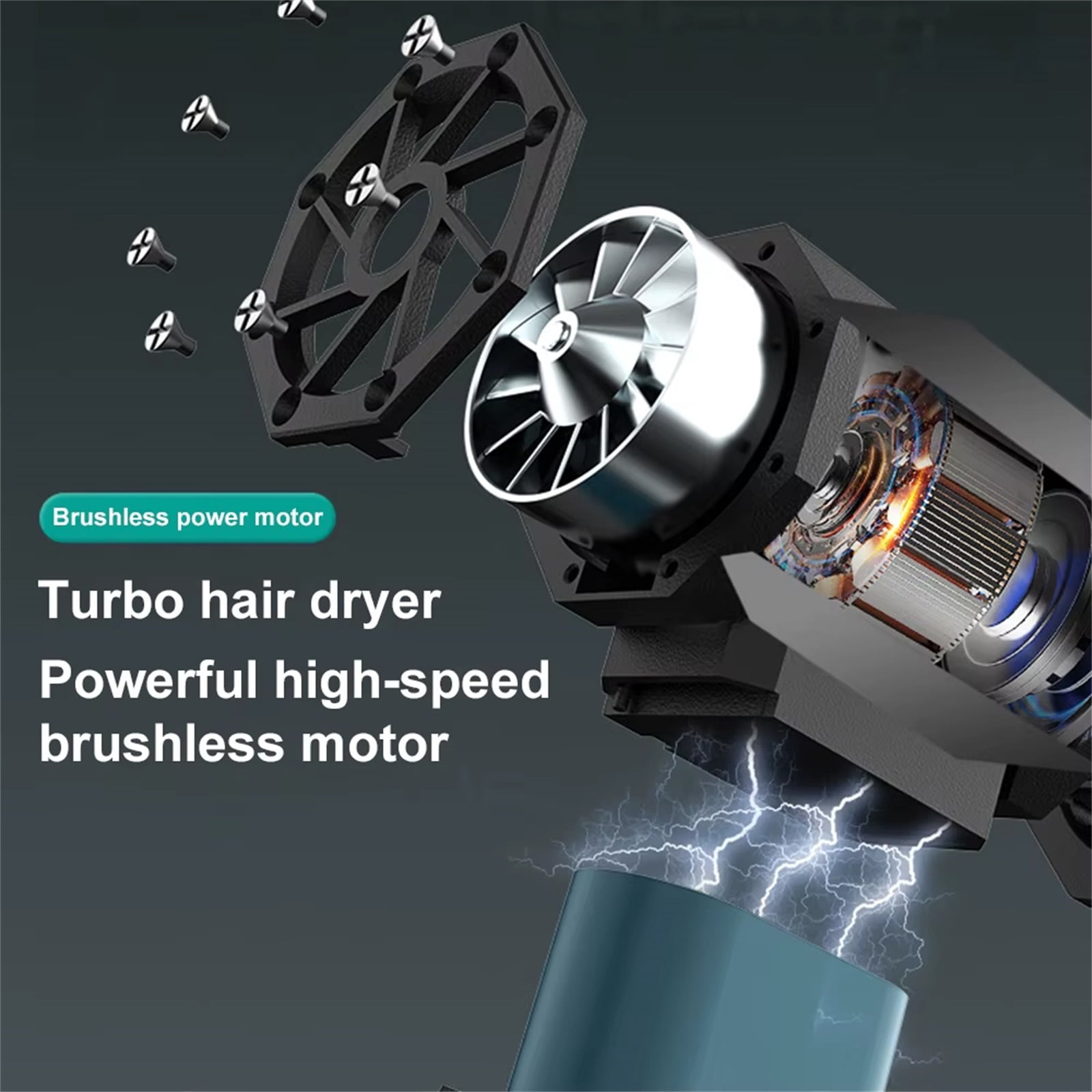 Mini Cordless Air Duster, 130000RPM High - Speed Brushless Motor Air Blower with Dual Magnetic Nozzles, Rechargeable Computer Cleaner for Keyboard, Car, Electronics