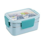 Japanese Style Bento Lunch Box Stainless Steel Portable Child Leak-Proof Bento Box For Work Kids Lunch Box School Food Container