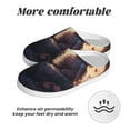 thumbnail image 6 of Easygdp Romantic Rose Animal Couple Slippers for Women Mens Winter Warm Home Slippers Plush Slip on House Slippers for Indoor Outdoor Shoes-11, 6 of 7