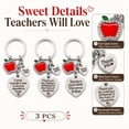 thumbnail image 5 of DESIGNICE Teacher Keychain Appreciation Gifts for Women Christmas Valentines Day Gifts for Daycare Teacher 3 Packs, 5 of 7