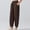 Coffee women wide leg pants a1, variant on Women's Wide Leg Elastic Waist Flowy Casual Beach Vacation Ankle Pants Solid Harem Palazzo Trousers Summer Lounge Travel, Coffee M