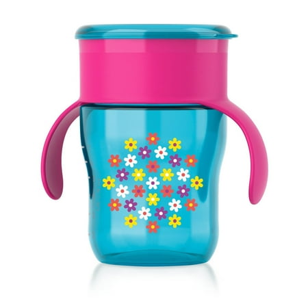 Philips Avent BPA Free My First Big Kid Cup 360degree, 9m+ 9 Oz Blue SCF782/54