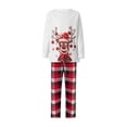 thumbnail image 2 of Dewadbow Christmas Pajamas for Family Red Plaid Matching Family Christmas Pajamas Pj Pants Christmas (Baby, Kids, Men, Women), 2 of 9