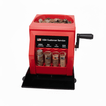 Precision Manual Coin Sorter and Roller – Hand-Crank Loose Change ...