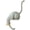 A, variant on 3D Perched Cat Statue with Hanging Lantern Light, Resin White Cat Sculpture Night Lamp, Edge Sill Decorative Figurine for Shelf Cabinet Bedroom Living Room Indoor Art Ornament Decor