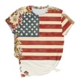 thumbnail image 6 of Qingpeng 4th of July Patriotic T Shirts for Women Summer Star Print Shirts Women's Independence Day Short Sleeve Casual Tee Tops, 6 of 6