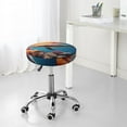 thumbnail image 7 of Pofeuu Underwater Plant Dolphin Print Round Bar Stool Covers - Super Soft and Washable Elastic Stool Cushion Slipcover Easy Clean Velvet-14 inch, 7 of 7