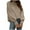Khaki, variant on IROINNID Womens Sweater Turtleneck Pullover Sweater Solid Color Leisure Mid-Length Long Sleeve Keep Warm Sweater