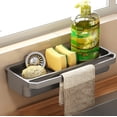 thumbnail image 1 of Drppepioner Kitchen Faucet Rack - Dishwashing Sink Organizer,Wall-Mounted Sponge Storage Rack For Home Use Home Decor, 1 of 6