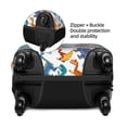 thumbnail image 2 of Gukieu Block Dinosaur Print Suitcase Protective Cover, Elastic Zipper Buckle Suitcase Protective Cover, Suitable for Travel, Business Trip-X-Large, 2 of 7