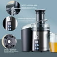 thumbnail image 5 of Juicer Machine,Fruit Juicer Machine with Larger 3" Big Mouth Feed Chute,Juicer Machines Vegetable and Fruit,Stainless Steel,BPA-free (Silver+Black), 5 of 10