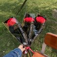 thumbnail image 4 of 2 uds flores artificiales tejidas a mano de ganchillo falso con tallo para decoración del hogar, boda, fiesta, oficina, 4 of 6