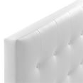 thumbnail image 4 of Hawthorne Collections Modern Vinyl King Panel Headboard in White, 4 of 5