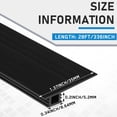 thumbnail image 2 of Puerta corredera de vinilo Bug Seal Strip Pushglossy de 8,5 m, negra, 2 of 7