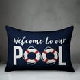thumbnail image 3 of Creative Products Welcome to our pool life savers 14x20 Indoor / Outdoor Pillow, 3 of 3